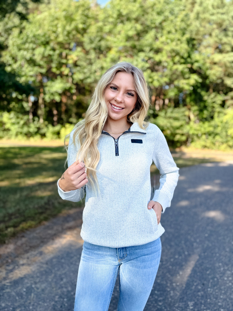 Cinch 1/4 Zip - Gray