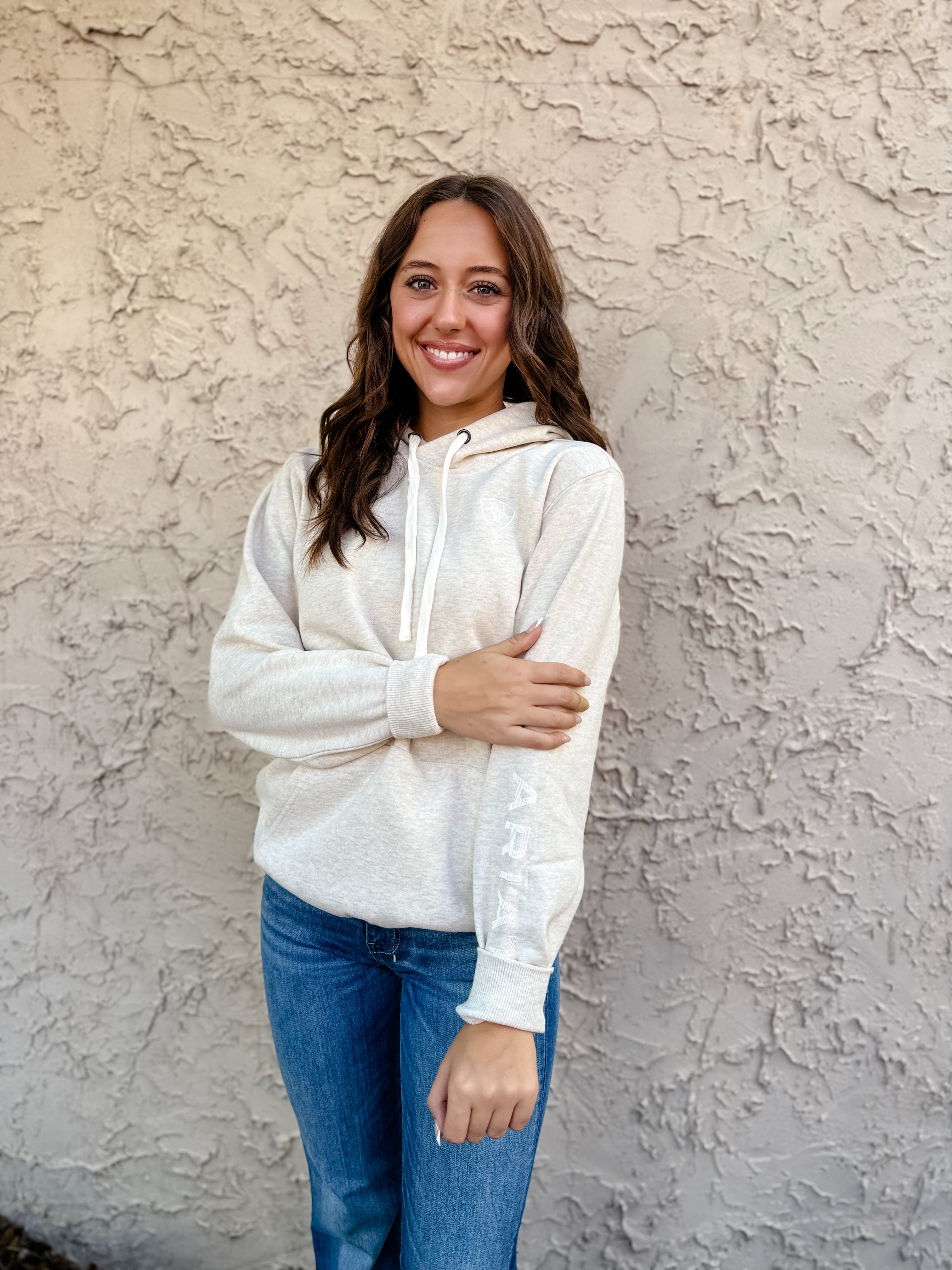 Ariat Logo 2.0 Hood - Oatmeal