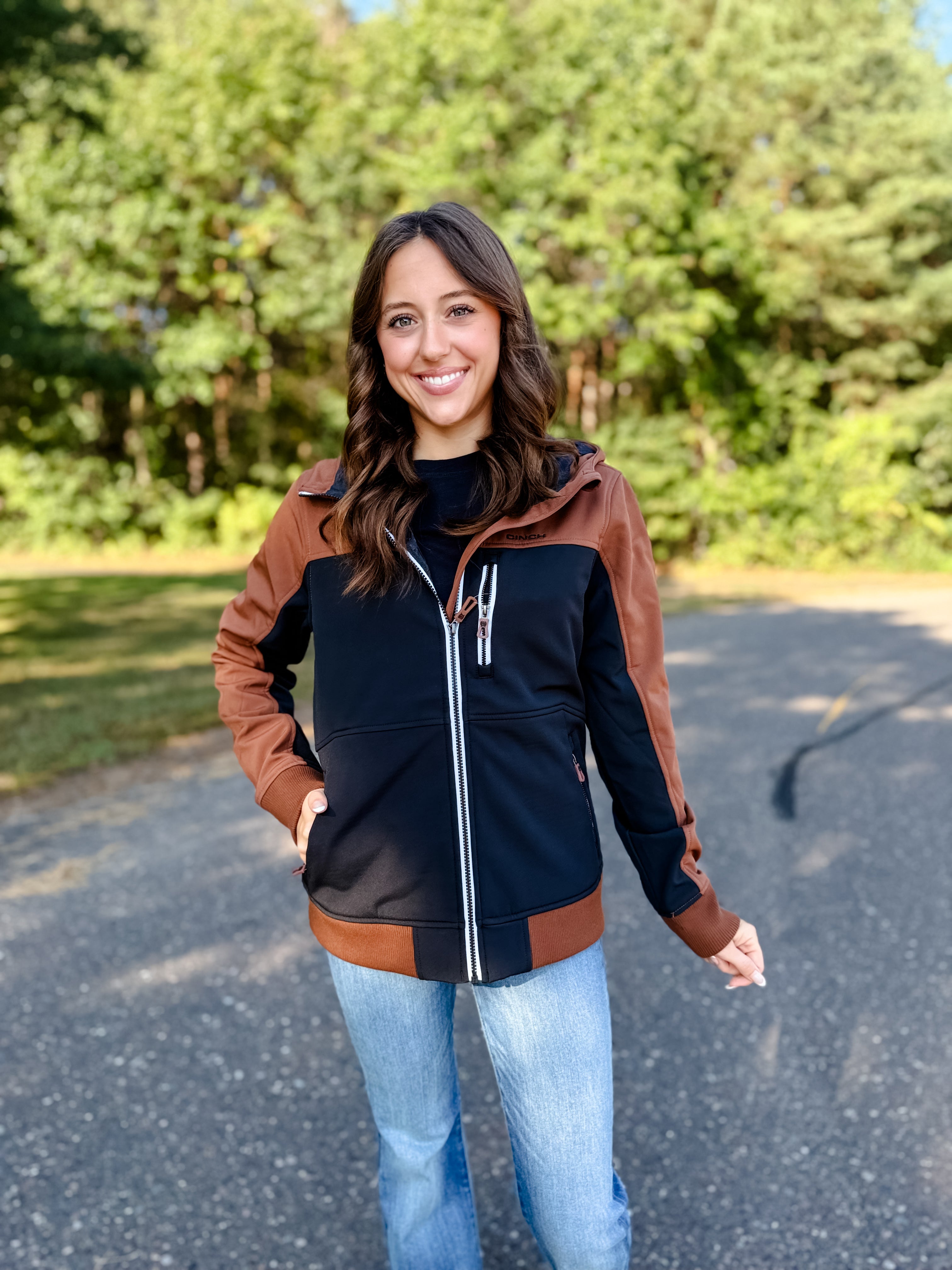 Cinch Bonded Hoodie - Brown