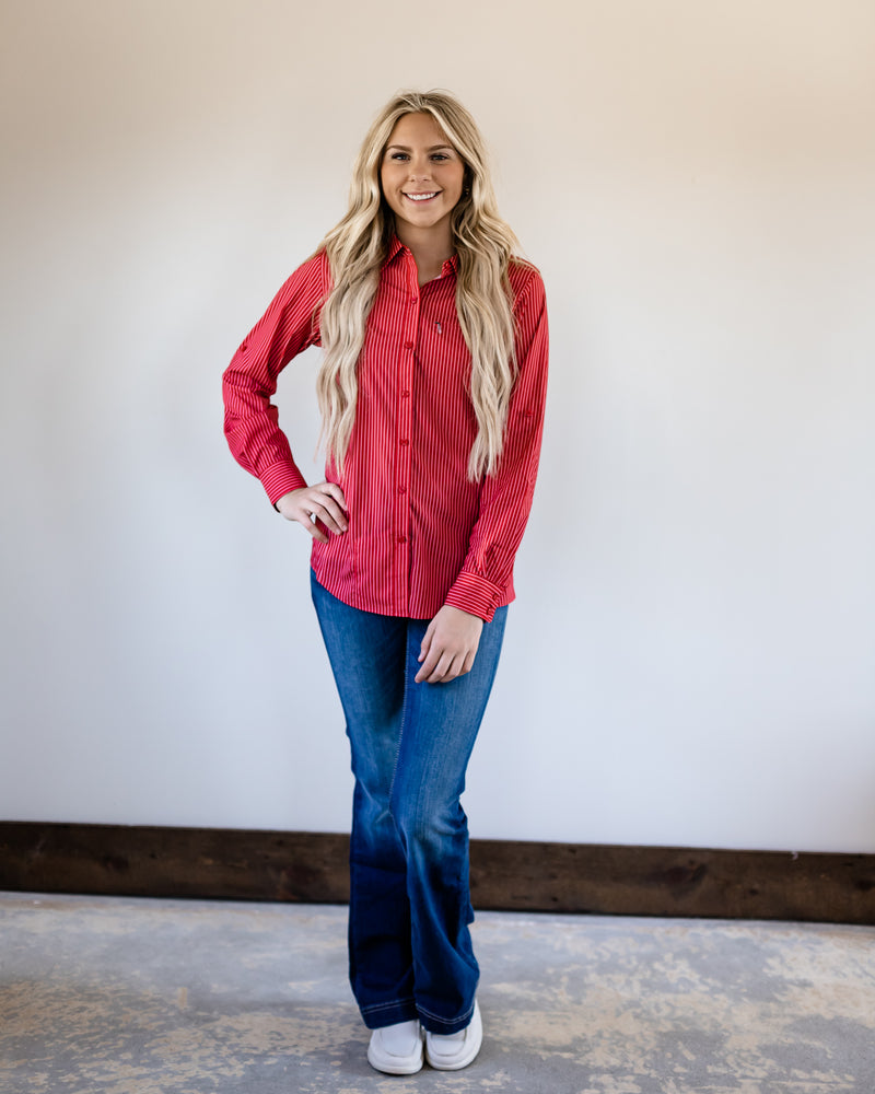 Venttek LS - Equestrian Red Stripe