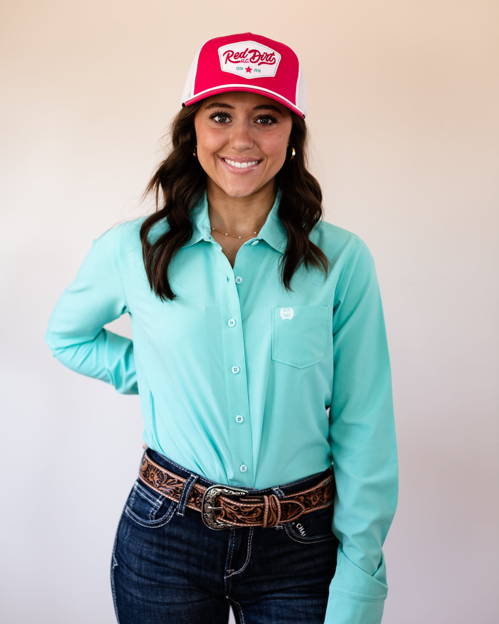 Cinch Show Shirt - Turquoise
