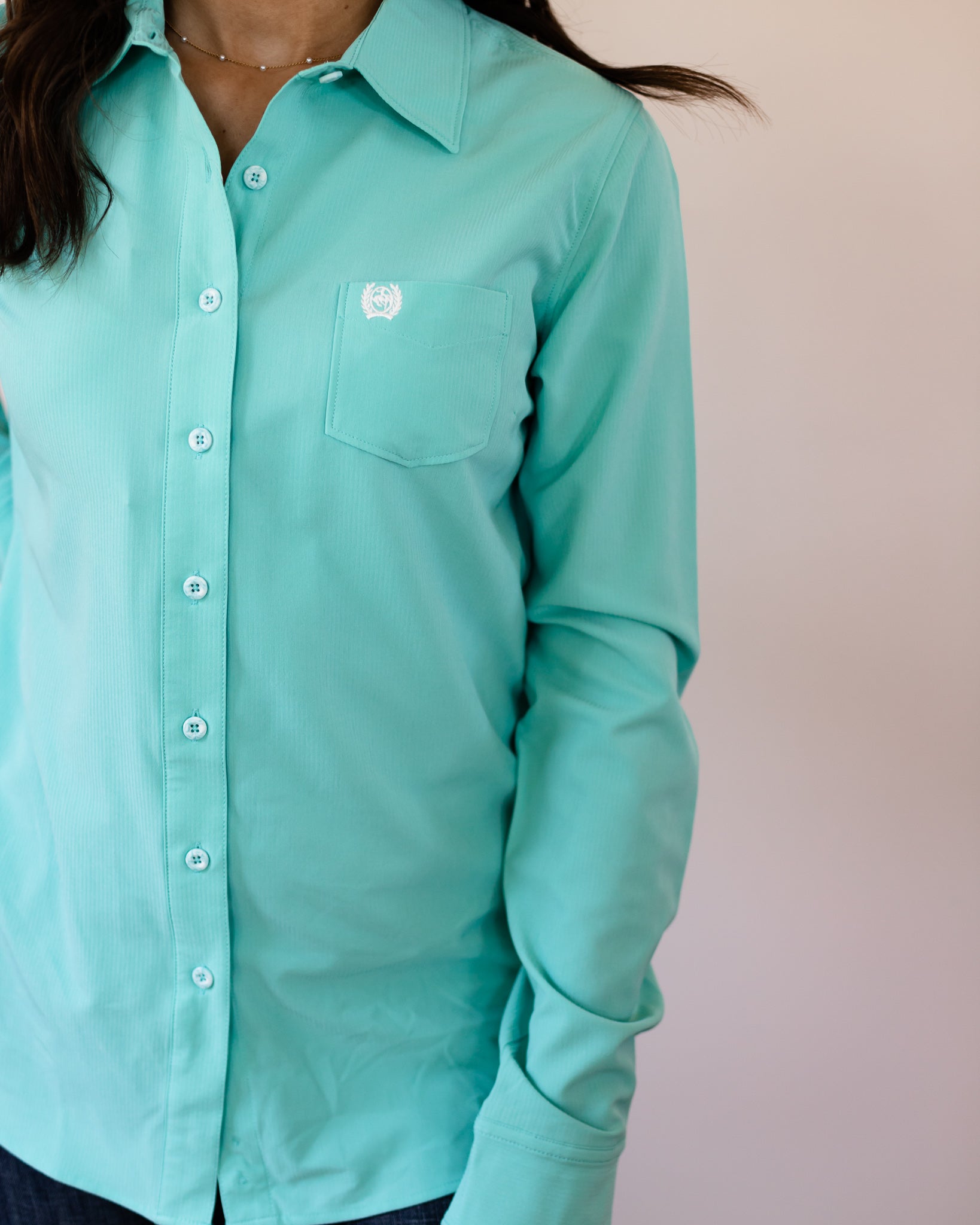 Cinch Show Shirt - Turquoise