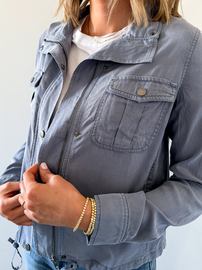 Stepping Through - Slate Blue