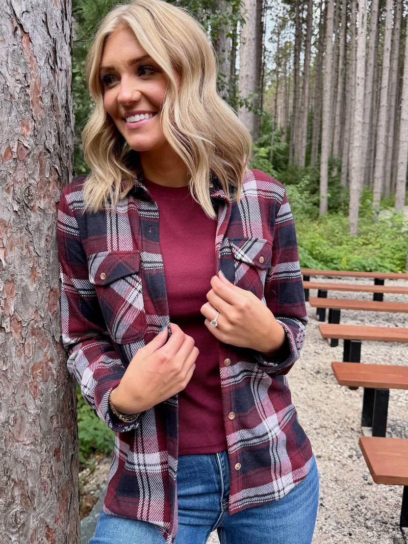 Gentle Chic - Ruby Navy Plaid