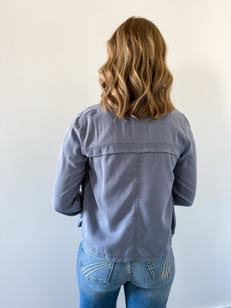 Stepping Through - Slate Blue