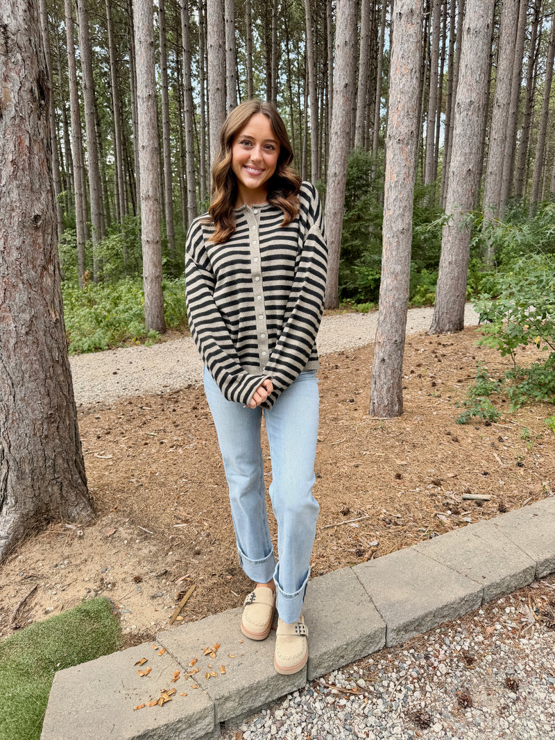 Wild Honey - Pewter Black Stripe