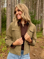 Broken Birch - Olive Brown
