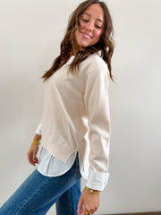 Winter Sky - Ivory/White