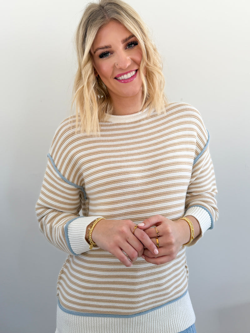 Harvest Path - Ecru Stripe