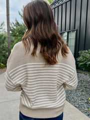 Remember That - Beige Ivory Stripe