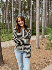 Wild Honey - Pewter Black Stripe