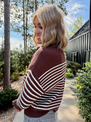 Remember That - Brown White Stripe