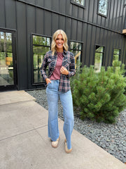 Gentle Chic - Ruby Navy Plaid