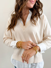 Winter Sky - Ivory/White