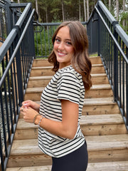 Arrow Ridge- Black Cream Stripe