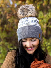 Midwest Pom Hat - Grey