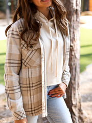 Gentle Soul-Brown Taupe Plaid