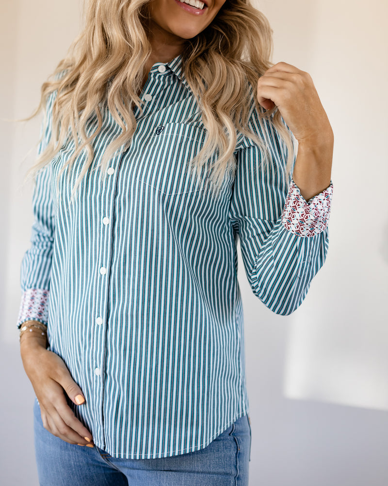 Kirby LS - Capri Stripe