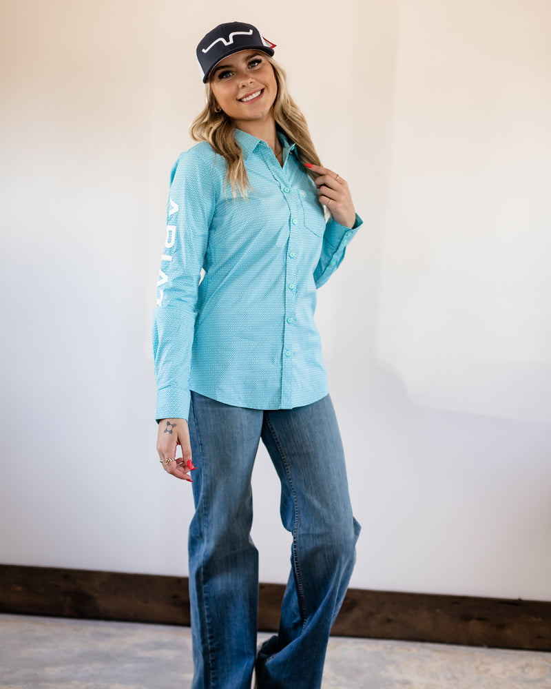 Kirby LS - Aruba Blue Print