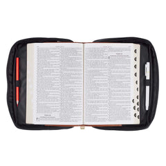 Faith Bible Cover - Black/Gray
