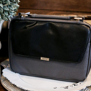 Faith Bible Cover - Black/Gray